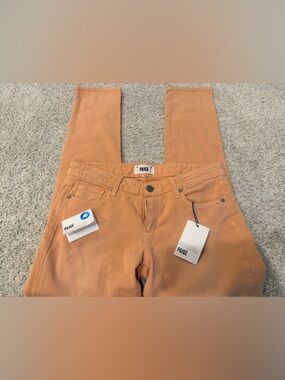 PAIGE Skinny Jeans in Peach
